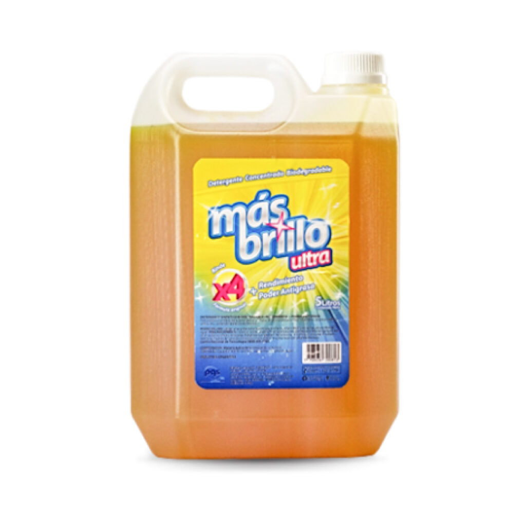 Detergente Ultra 30% concentrado Mas Brillo