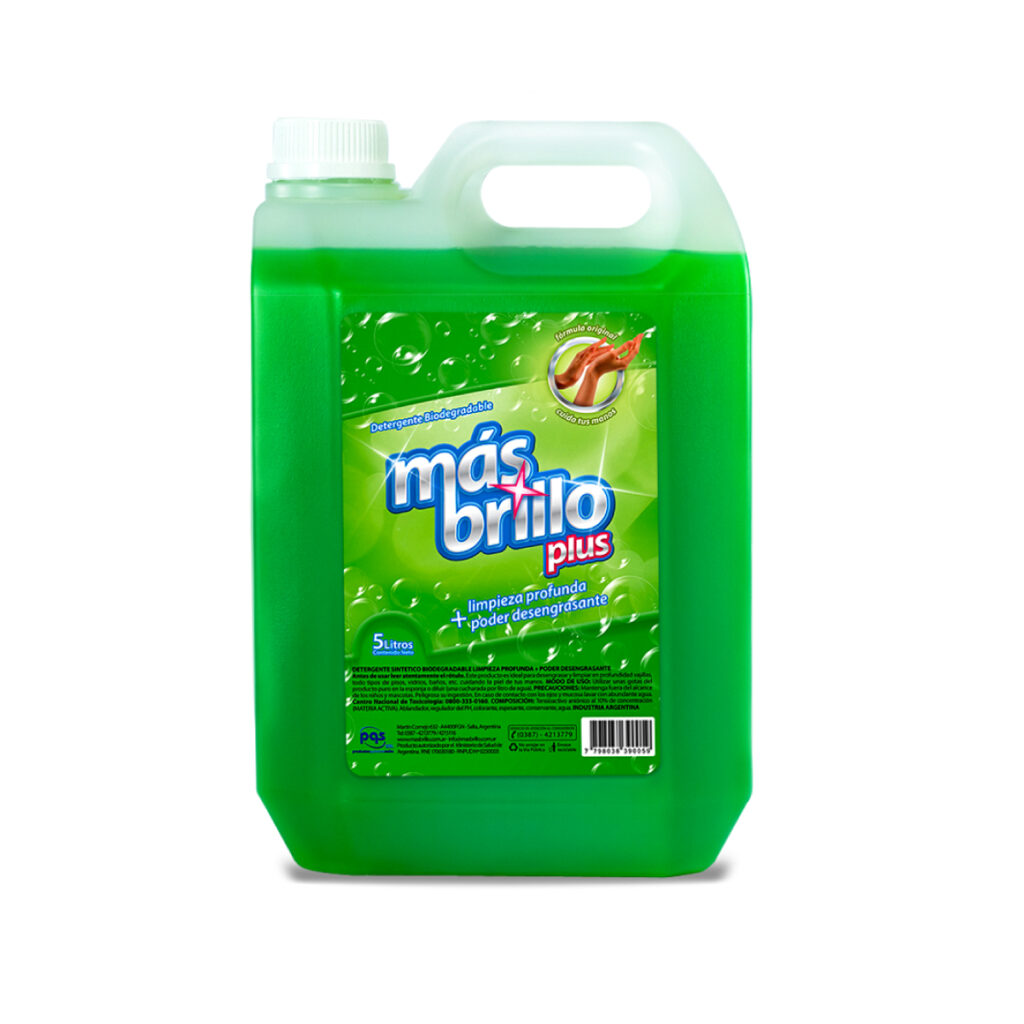 Detergente Plus 10% Mas Brillo