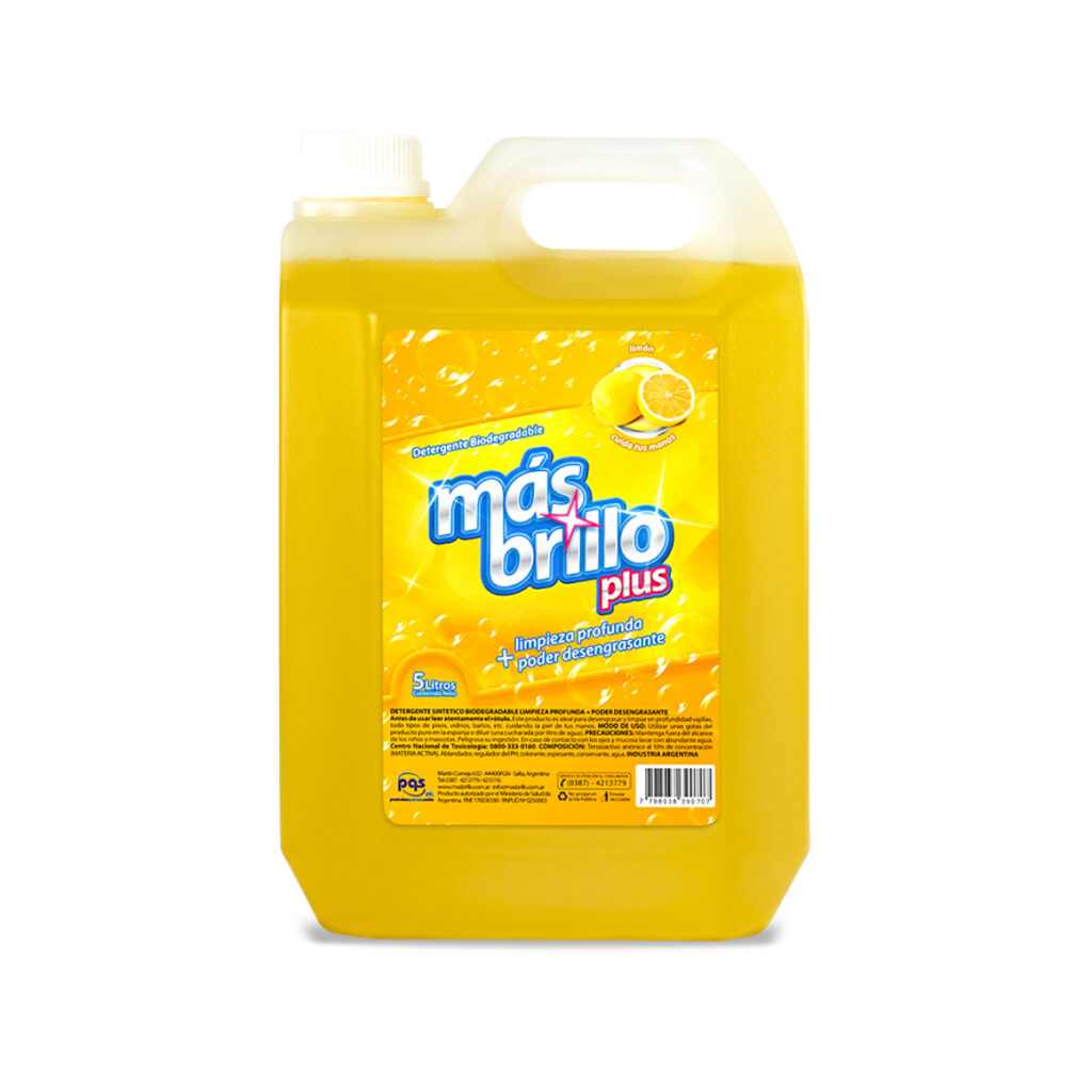 Detergente Plus Limon Mas Brillo