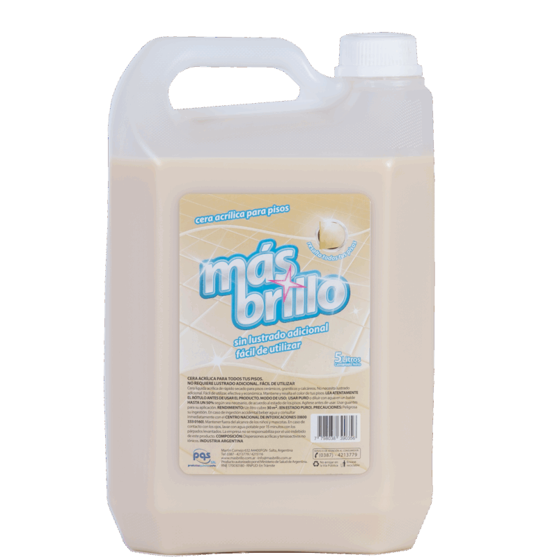 Cera Acrilica Incolora 5 Lts