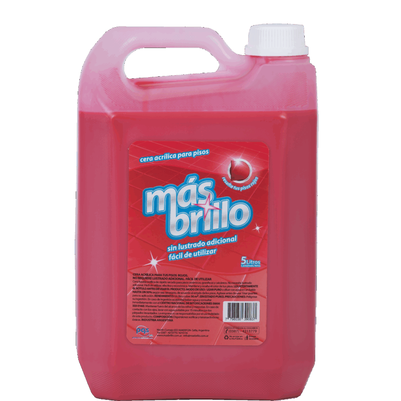 Cera Acrílica Roja 5 Lts.