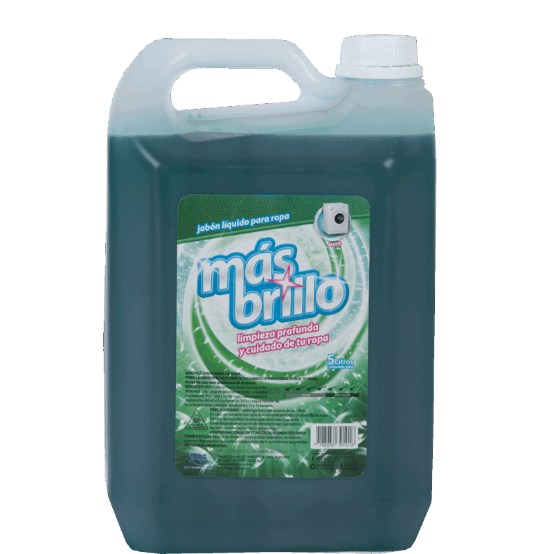 Jabón Líquido para Ropa 5Lts Baja Espuma