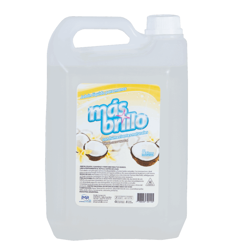 Jabón Liquido para Manos Vainilla-Coco 5 Lts.