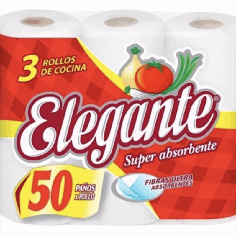 Rollo de Cocina Elegante 3x50 paños.